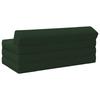 Folding Sofa Bed Dark Green 120 x 60 x 49 cm Fabric