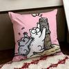 Cartoon SSimons Cat Cushion Cover Reversible Soft Durable Pillow Cover Home  Car MultiScene Use for Daily Comfort