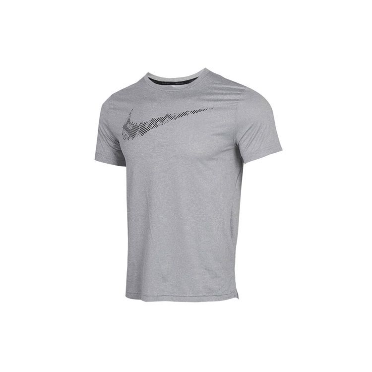 

Nike Тренировочный топ с принтом Dri-FIT, футболка с короткими рукавами, мужские топы, серые, CJ4634-084 L