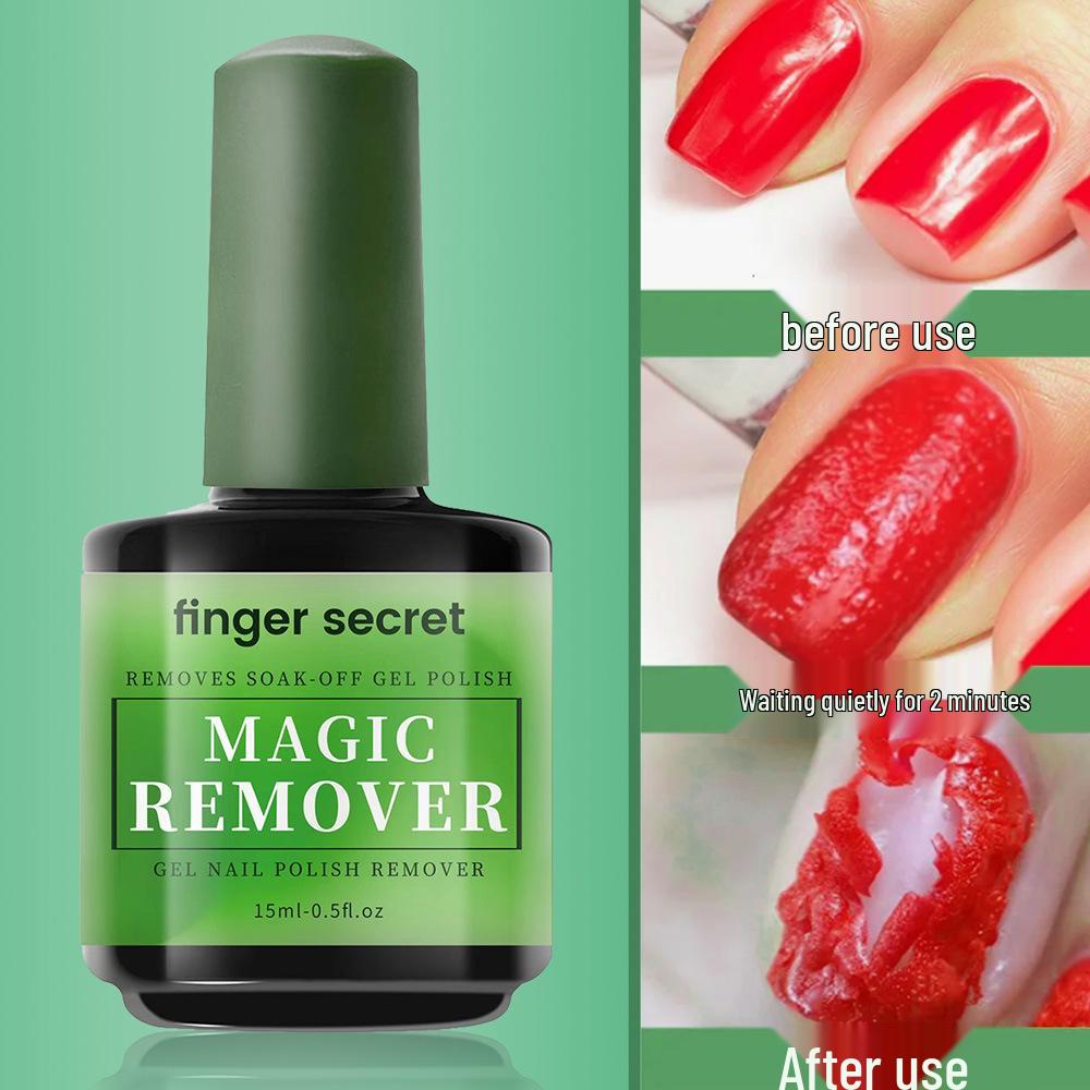15ml Fast-Acting Nail Polish Remover Gel - Non-Damaging Cream for Gel Polish Removal, Ideal for Nail Salons.