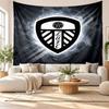 Tapisserie murale Leeds United, Suspension murale en tissu doux, Toile de fond décorative pour chambre à coucher, Art mural pour la maison