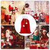 Weihnachtsdekoration 27,6x19,7 Zoll Nikolaussäcke mit Kordelzug Samt Nikolaussack für Weihnachtsgeschenke Spielzeug