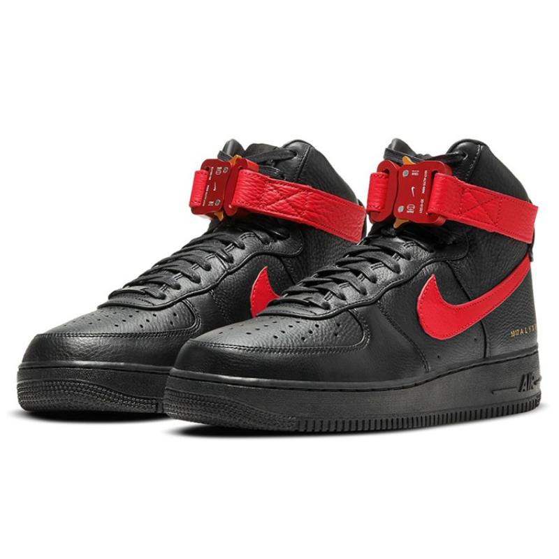 Nike Air Force 1 High 1017 Alyx 9SM Black Red Sneakers CQ4018-004