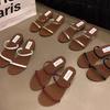 Fashion Female Shoes Womens Slippers Outdoor Heeled Mules Cross-Tied On A Wedge Luxury Slides 2025 High Summer Designer Scandals