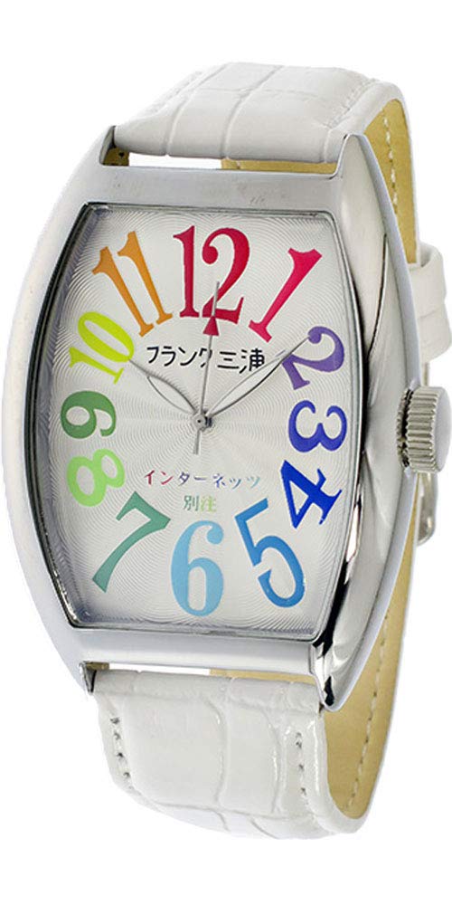 

Frank Miura Internet Exclusive Quartz Watch Men s FM06IT-CRWH White/Multi