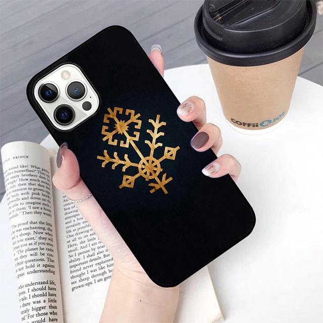Autumu Latvian Ethnic Sun Tree Phone Case Cover for iPhone 17 Air 16 16e 15 12 11 13 14 Pro Max Apple Plus Coque