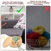 Wooden Yarn Bowl Holder Crochet Yarn Bowl with Lid Efficient Knitting Yarn Bowl Storage and Thread Cutter Yarn Bowl Set for DIY