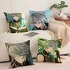 Game Genshin Impact Alhaitham Cushion Cover Silky Short Plush Invisible Zipper Dustproof Sofa Pillow Case for Home Decor