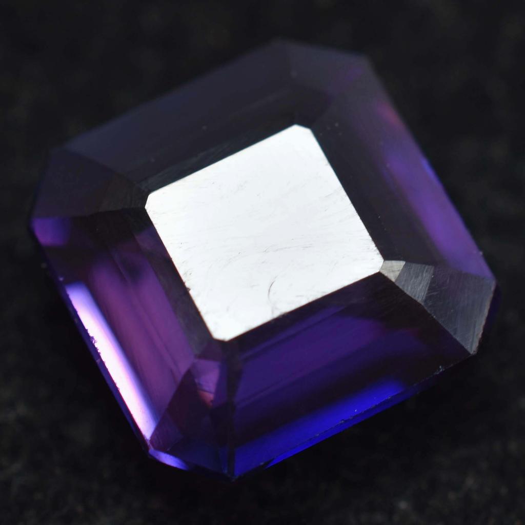 5.85 Ct Natural PURPLE Tanzanite SQUARE Cut Rare Loose Gemstone