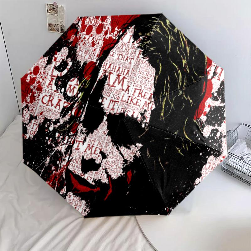 1PC Joker's Transformation Automatic Umbrella - Suitable Travel Outdoor Portable Umbrella Birthday Gift Daily Essentials