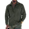 Men S Corduroy Jacket Single Breasted Lapel Casual Long Sleeve Coat