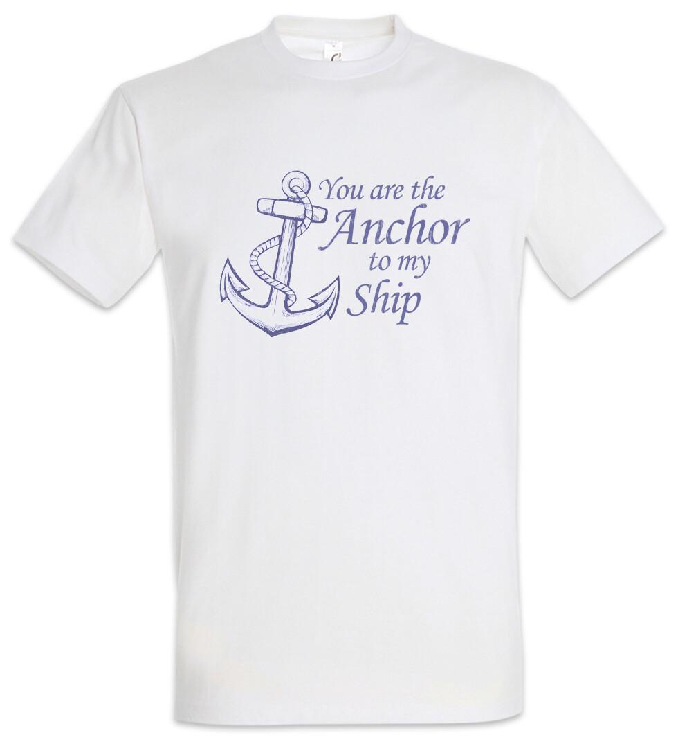 You Are The Anchor To My Ship Mens T-Shirt Mens Womens Tees Top Sailor Partner Sailor Ship Love M