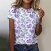 Damen 3D Liebesherz Druck T-Shirt Günstige Kleidung Für Frau Street Lässig Mode Damen T-Shirt Kleidung Harajuku Tee Tops