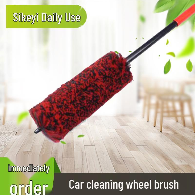 Best-Selling Car Tire and Wheel Hub Cleaning Brush – Stain Removal with Imitation Wool Bristles