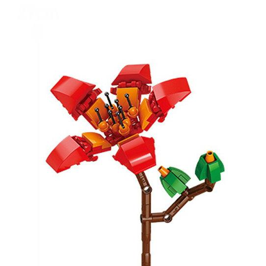 Modello Fiore Bouquet Eterno Blocchi da Costruzione Pianta Decorativa Creativa per Scrivania Casa Assemblare Mattoncini Giocattolo Educativo Regali per Bambine Bambini