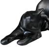 Halloween Ghost Cat Statue Glow-in-the-dark Black White Ghost Cat Resin Figurine Ornament Desktop Decoration Cat Lovers Gift