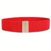 Weaved Braided Belt Solid Color Woven Belt No Buckle Belt Elegant Casual Buckle
