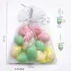 1-10Bags 3*4cm Mini Easter Eggs for Tree Basket Home Decor Celebration Gifts Holiday Ornaments Party Decoration Craft Supplies
