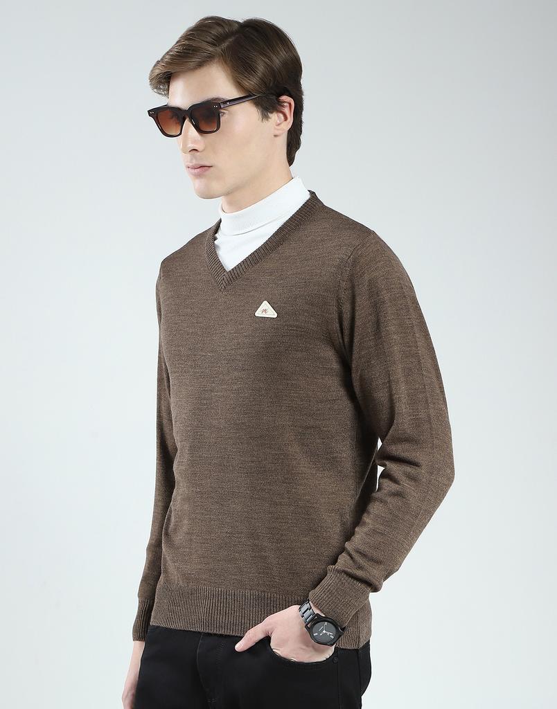 MONTE CARLO Men's V Neck Full Sleeves Pullover