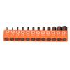 12pcs S2 Alloy Steel Hex Bit Set Magnetic Tips 1/4 Inch Shank Allen Wrench Drill Bit Set Storage Holder 25mm Length