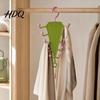 Sturdy Hook Clothes Hanger V-Shaped Hanging Rack with 10 Hooks Double Sided Hanger 360° Multifunctional Organizer Swivel Closet Organizer for Hats