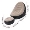 Foldable Inflatable Sofa Chair with Footrest - Portable Outdoor Recliner for Home and Lazy Relaxation