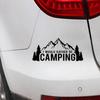 LYKX I Would Rather Be Camping Car Sticker Automobiles Motorcycles Exterior Accessories Vinyl Decal for Toyota Honda Lada