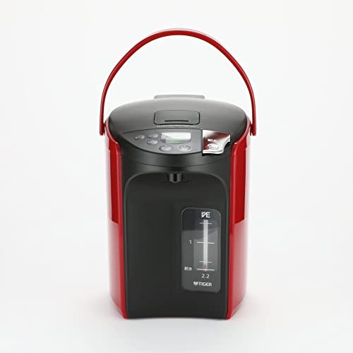 Tiger Thermos (TIGER) Electric Pot Steamless Energy Saving VE Heat Retention 6 Safe and Secure Structures Tokuko 2.2L Red PIP-A221R