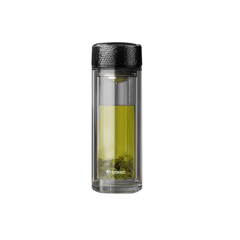 TOMIC TG80750 Tea Infuser Double-Wall Glass Bottle