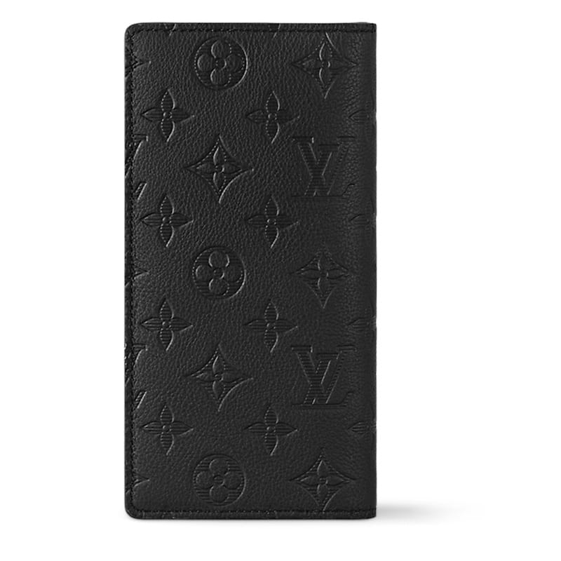 Louis Vuitton Brazza Cow Leather Wallet Men's Black M62900