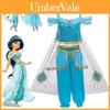 Elegante Fantasia de Cosplay da Princesa Jasmine para Meninas Conjunto de Vestido Macio e Confortável
