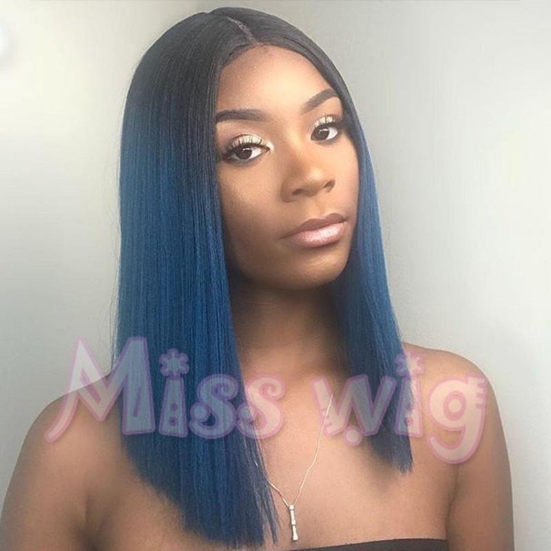 Fashion Lady Wig Ombre Blonde Wig Long Straight Wig Full Wig for Beauty Women