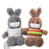 Seth Dudu Detachable Bread Rabbit Doll Creative Hamburger Rabbit Doll Plush Toy Children's Girl Birthday Gift
