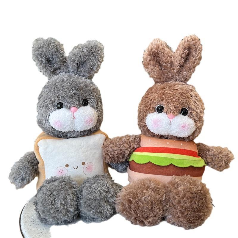 Seth Dudu Detachable Bread Rabbit Doll Creative Hamburger Rabbit Doll Plush Toy Children's Girl Birthday Gift