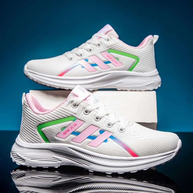 

Running shoes simple fashion sports casual shoes flying woven mesh breathable shoes 40