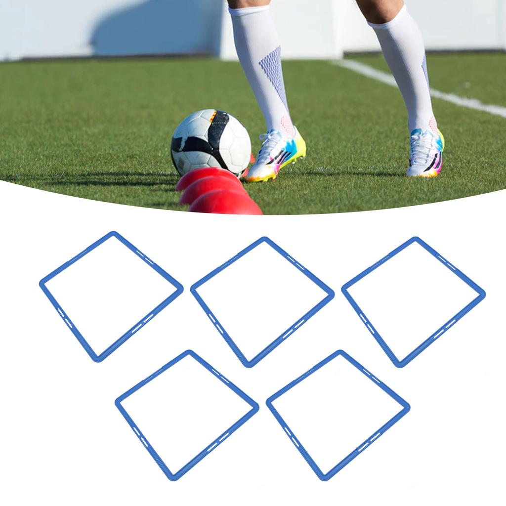 5 Pcs Training Rings Multifunctional Quadrilateral Physical Speed Training Rings for Basket Foot