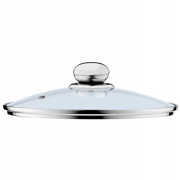 Couvercle en verre - kadax - 24 cm - poignée en acier ergonomique - sortie vapeur - étanchéité