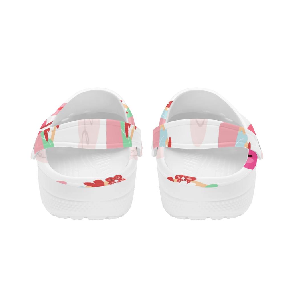 Cute Printed EVA Clogs Adult Unisex Ventilated Breathable Slip On Summer Sandals Casual Shoes Soft Sole Daily Walking Leisure Wear