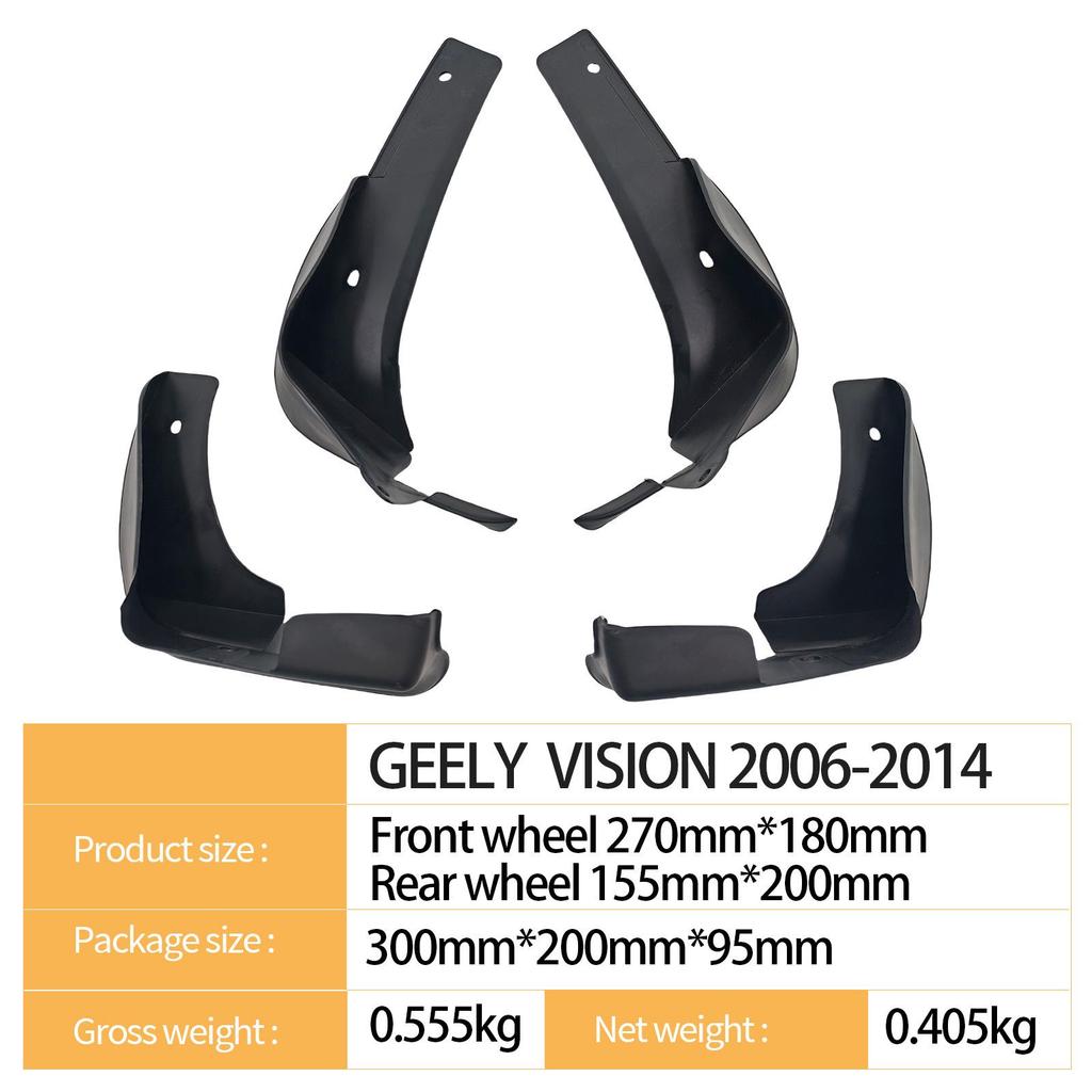 Kompatible Schmutzfänger für Geely Vision 2006-2014