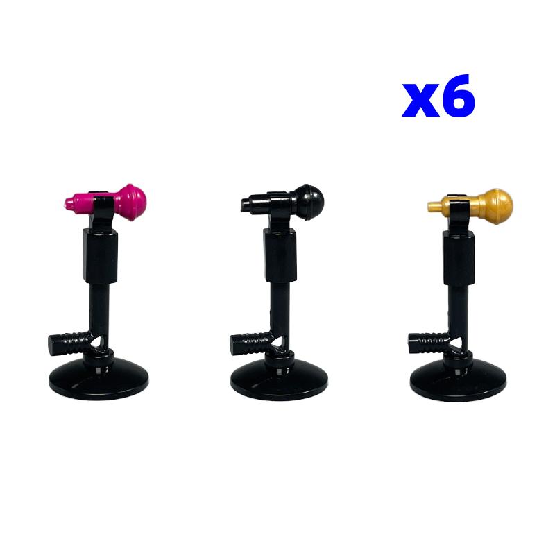 Non-Toxic Moc Bricks Suona Horn Music Score Singer Saxophone Bass Figure Musical Instruments Educatinal Building Blocks Kids Children Toys