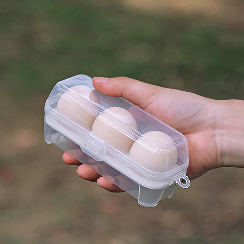 1Pcegg Box 3/4/8 Grids Egg Holder Container For Outdoor Camping Picnic Eggs Box Case Anti-Fall Egg Storage Box Kitchen Organizer