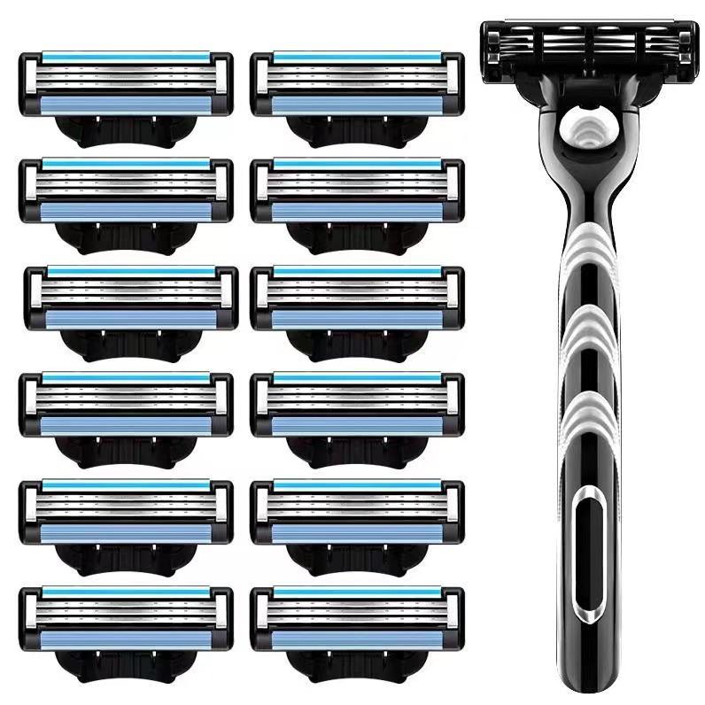 Three-Blade Manual Men's Shaving Set