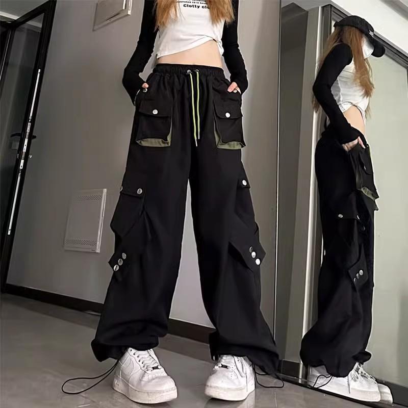 Stylish Multi-style Cargo Pants, Bold Solid Color Relaxed Fit Pants with Multi-pocket Design, Comfortable Pants for Casual Outings & Weekends