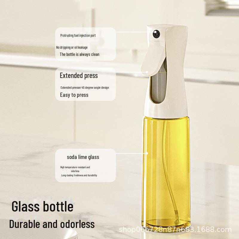 Ölsprühflasche aus Glas mit Filter - Küchen- und Grillzerstäuber