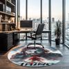 The Thing Printed Round Rug Carpet Chair Rug Area Rug Entryway Doormats,for Office Chair Living Room Bedroom Kitchen Room.