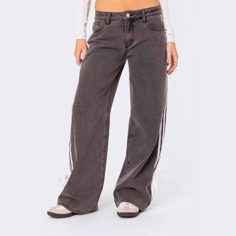 

GMXIA Женские модные повседневные брюки с однотонным принтом и высокой талией и капри S темно-коричневого