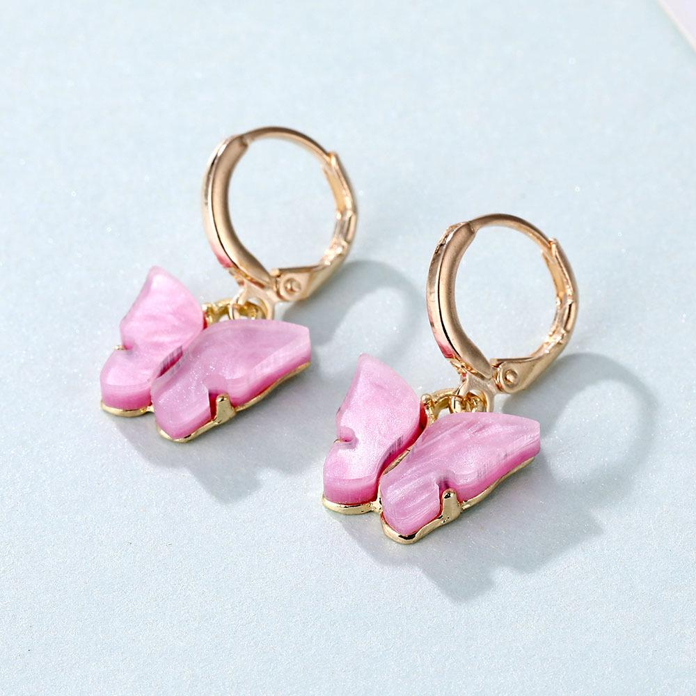 

Набір сережок-кліпсів з метеликами зі сплаву - Креативний та простий модний дизайн для жінок