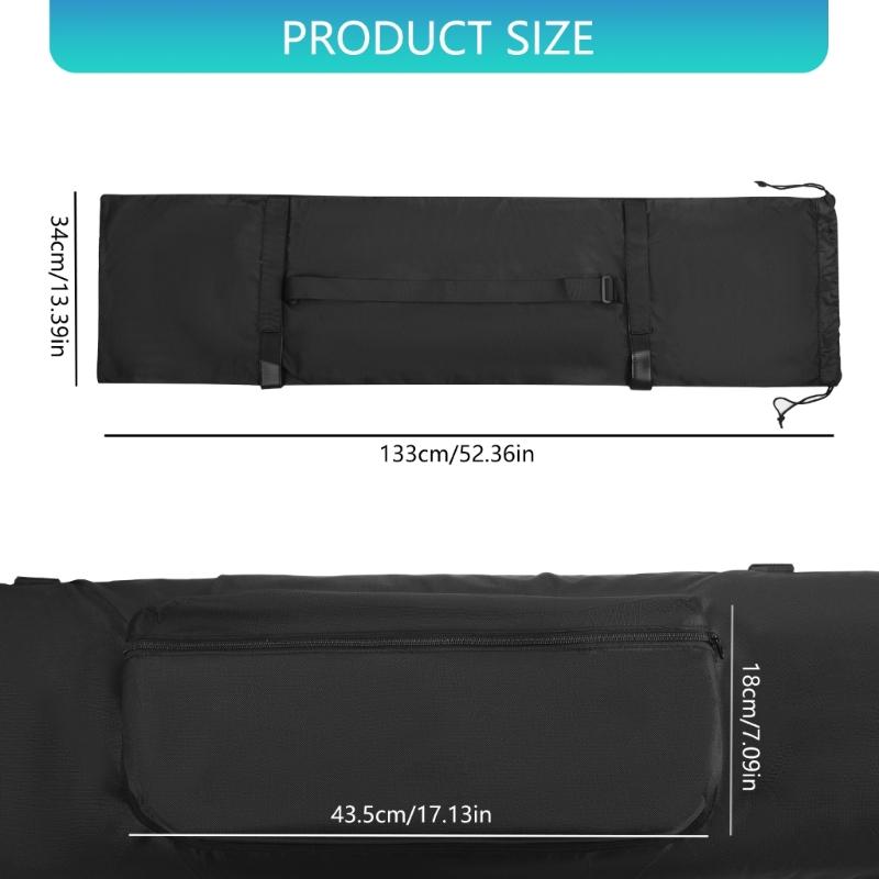 45 Inch Tripod Shoulder Bag Featuring Reinforced Handle Multipurpose Front Compartment Adjustable Drawstring Design