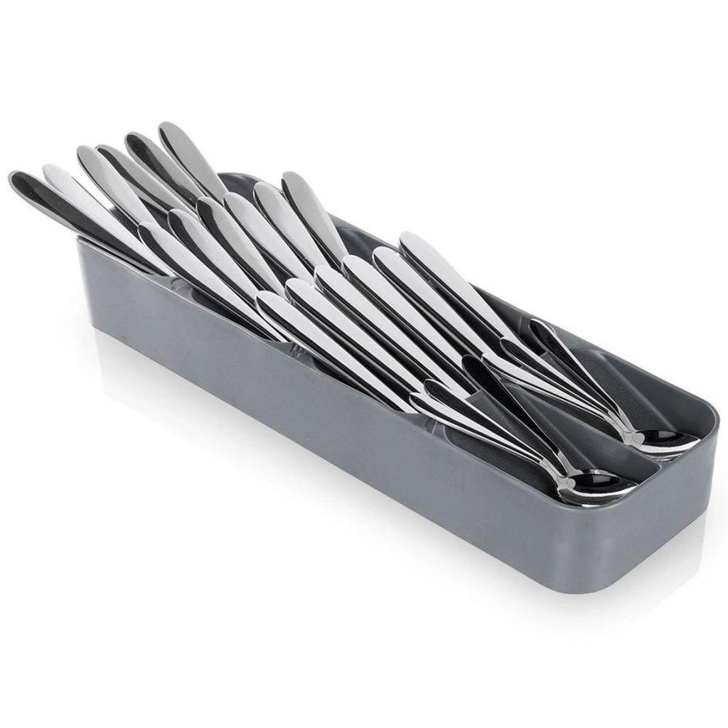 ORGANIZER CONTAINER CUTLERY INSERT FOR DRAWER gray 229010-S
