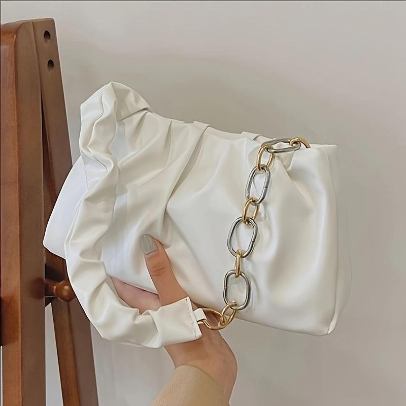 Versatile Handbag Single Shoulder Chain Bag And a Pleated Cloud Bag Suitable for Commuting to Work, Valentine'S Day Dates, And Everyday Use